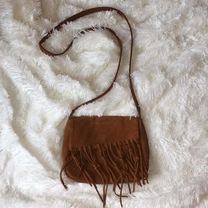 Fringed crossbody bag